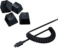 Razer PBT Keycap + Coiled Cable Upgrade Set - Classic Black - US/UK - Game Set