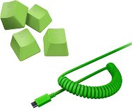 Razer PBT Keycap + Coiled Cable Upgrade Set - Green - US/UK - Játékszett