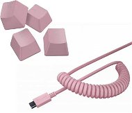 Razer PBT Keycap + Coiled Cable Upgrade Set - Quartz Pink - US/UK - Játékszett