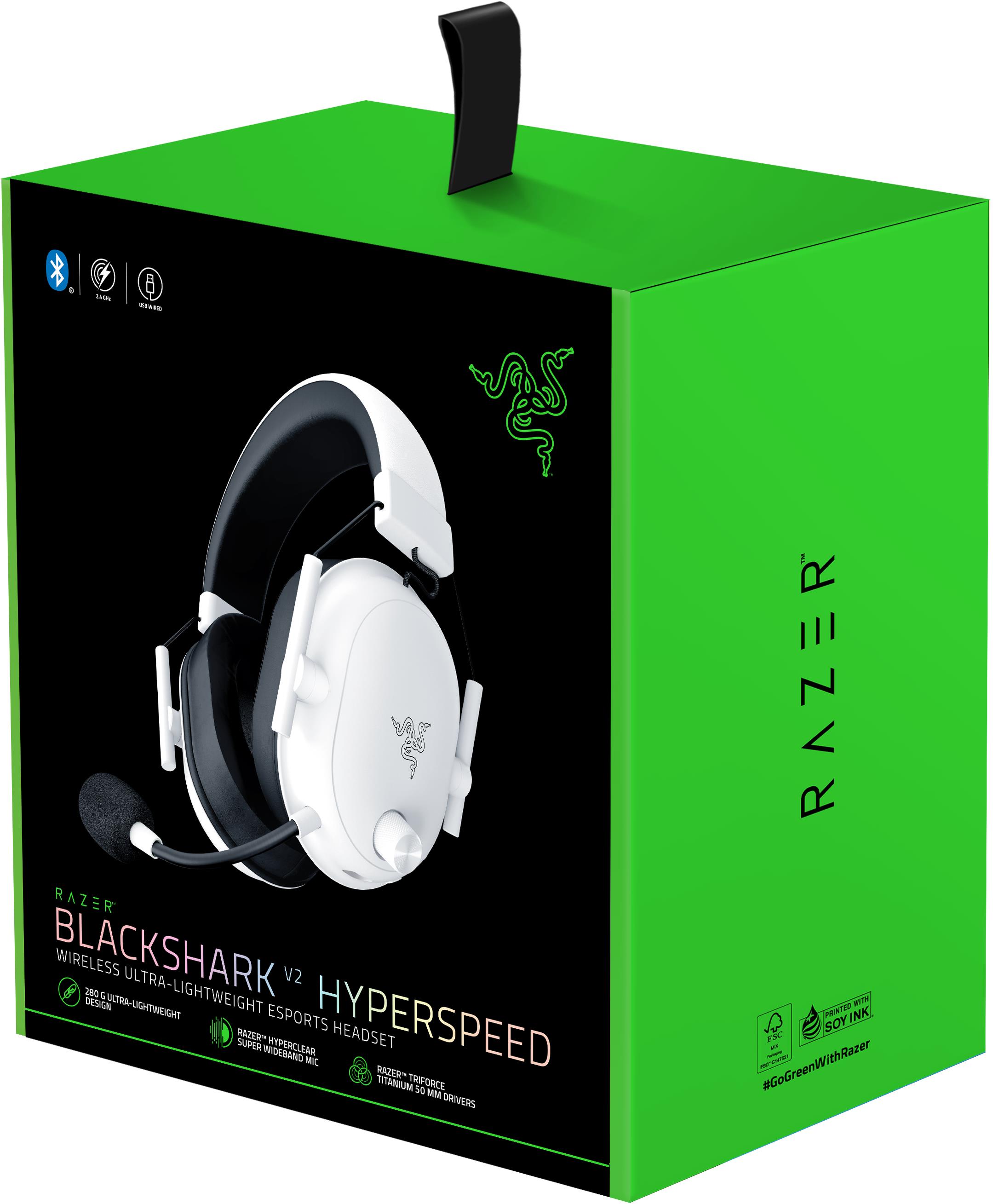 Razer BlackShark V2 Hyperspeed ホワイト Amazon.co.jp: Razer レイザー BlackShark V2 HyperSpeed White