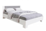MG Bed NOVA 140x200 cm, concrete/white - Bed