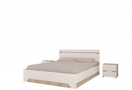 MG Bed Antalia 160x200 cm, white/sonoma oak - Bed