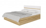 MG Bed Nensí 160x200 cm, white/oak grand - Bed