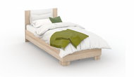 Imperial Bed AVRORA 90x200cm, oak sonoma/white - Bed