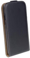 AMA Leather case FLEXI Vertical for MICROSOFT LUMIA 550 - black - Phone Case