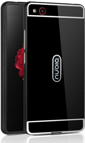 OEM Aluminum Cover SHINY for Xiaomi Mi4i / Mi4c - Black - Phone Cover - Main image