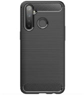 OEM Silicone Case CARBON for Samsung Galaxy A80 A805 - Black - Phone Cover