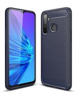 OEM Silicone case CARBON for Huawei P9 lite - dark blue - Phone Cover