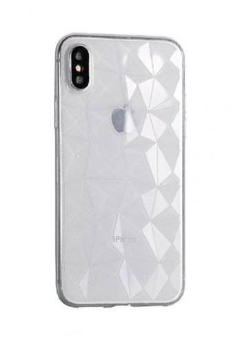 OEM Silicone case Prism Diamond for SAMSUNG A605 GALAXY A6 PLUS (2018) - transparent - Phone Cover - Main image
