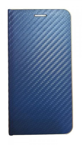 R2Invest Leather case CARBON for Samsung Galaxy S10 G973 - blue - Phone Case - Main image