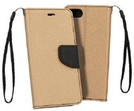 Telone Flipové pouzdro Fancy Book pro Sony Xperia 10 Plus - zlato/černé - Pouzdro na mobil