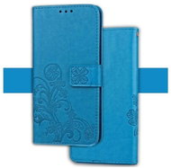 Biencaso Leather case FLOWERS for Samsung Galaxy J6 Plus 2018 J610F - blue - Phone Case