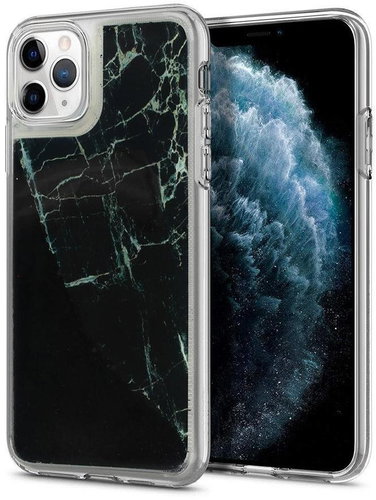 Vennus Liquid Marble Case for iPhone 11 - Black - Phone Cover - Main image