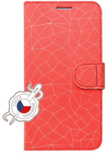 FIXED FIT book type case for Huawei Y9 (2019) - Red Mesh - Phone Case - Main image