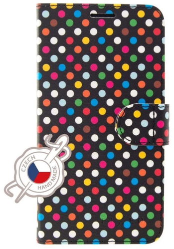 Housing type book FIXED FIT for Samsung Galaxy J6+ (2018) J610 - Rainbow Dots - Phone Case - Main image