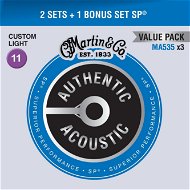MARTIN Authentic SP 92/8 Phosphor Bronze Custom Light – Limited 3 Packs - Struny
