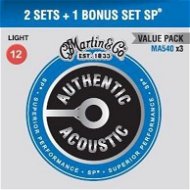 MARTIN Authentic SP 92/8 Phosphor Bronze Light – Limited 3 Packs - Struny