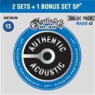 MARTIN Authentic SP 92/8 Phosphor Bronze Medium – Limited 3 Packs - Struny