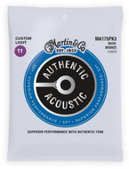 MARTIN Authentic SP 80/20 Bronze Custom Light - 3 Packs - Strings