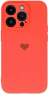 Vennus Valentínske puzdro Heart na iPhone 13 Pro Max – korálové - Kryt na mobil