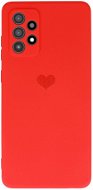 Vennus Valentýnské pouzdro Heart pro Samsung Galaxy A72 4G/5G - červené - Kryt na mobil