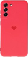 Vennus Valentínske puzdro Heart na Samsung Galaxy S21 Plus – červené - Kryt na mobil