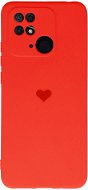 Vennus Valentínske puzdro Heart pre Xiaomi Redmi 10C – červené - Kryt na mobil