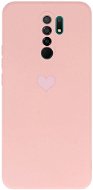 Vennus Valentínske puzdro Heart pre Xiaomi Redmi 9 – ružové - Kryt na mobil