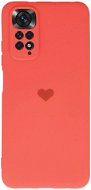 Vennus Valentínske puzdro Heart na Xiaomi Redmi Note 11 Pro/Redmi Note 11 Pro 5G – korálové - Kryt na mobil