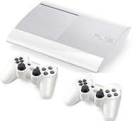 Sony PlayStation 3 Slim New White 500GB + 2x DualShock 3 White - Game Console