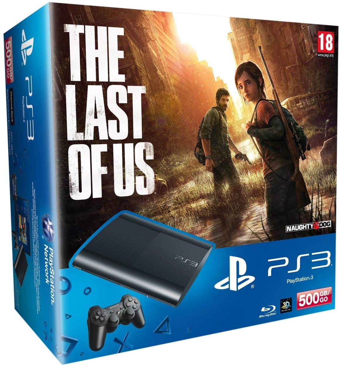 Sony PlayStation 3 Slim New 500GB + The Last Of US - Game Console