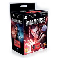 Sony PS3 DualShock 3 červený + Infamous 2 hra - Gamepad