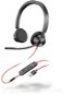 Poly BLACKWIRE 3325, USB-A + 3,5mm - Fej-/fülhallgató