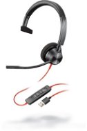 Poly BLACKWIRE 3310 Microsoft, C3310M, USB-A - Fej-/fülhallgató