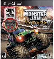PS3 - Monster Jam: Path of Destruction Wheel Bundle - Hra na konzolu
