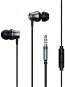 Remax RM-202 earphones 3.5mm mini jack, black - Headphones