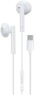 WK Design Rired USB-C in-ear headphones, white - Headphones