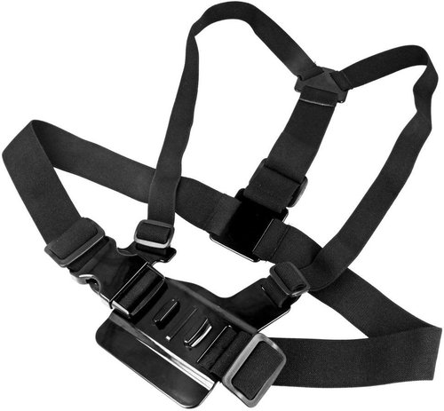 MG 5in1 chest strap for sports cameras, black - Action Camera Accessories - Main image