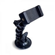 MG Suction Cup držiak na športové kamery + adaptér na mobil, čierny - Príslušenstvo pre akčnú kameru
