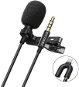 Blitzwolf BW-CM1 Lavalier microphone 3.5mm jack / USB-C 1.5m, black - Microphone