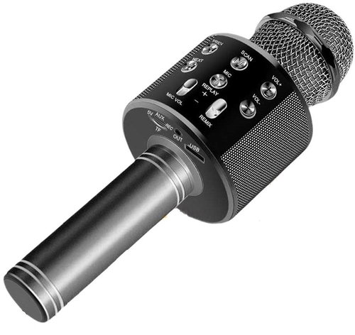 MG Bluetooth Karaoke microphone with speaker, black - Microphone - Main image