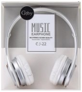 MG GJ-22 headphones with microphone, white - Headphones