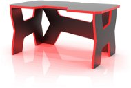 MOSH black with red LED backlight - Gaming Desk