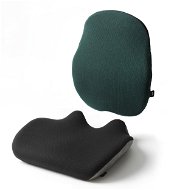MOSH ERGO2 Sitzkissen B2C grau/schwarz + Rückenlehne H1C schwarz/dunkelgrün - Set