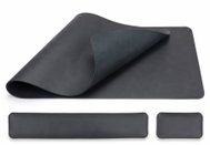 MOSH Desk set table mat, 80 × 40 cm, s podporou zápěstí, černá - Mouse Pad