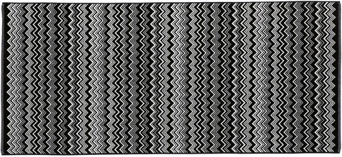 MISSONI HOME KEITH bathroom mat 70 x 160 cm black and white, weight 850 g/m2 - Bath Mat - Main image
