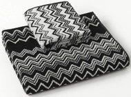 MISSONI HOME KEITH towel 70 x 115 cm black and white - Towel