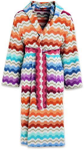 MISSONI HOME VASILIJ XL hooded robe with distinctive orange colour - Bathrobe - Main image