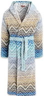 MISSONI HOME TOLOMEO hooded robe L, multicolour - Bathrobe