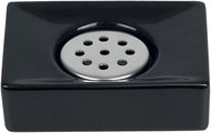 Spirella Soap dish QUADRO, ceramic, black - Soap Dish